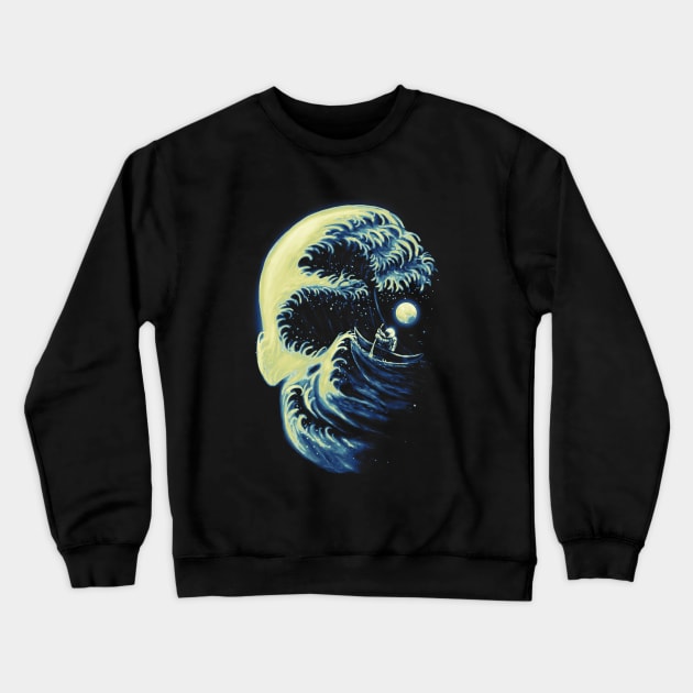 Death Wave Crewneck Sweatshirt by nicebleed